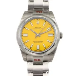 Oyster Perpetual 41mm gelbes Zifferblatt 114300