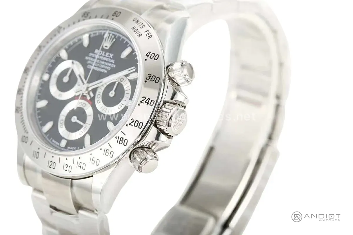 Daytona 116520 quadrante nero in acciaio - immagine 6