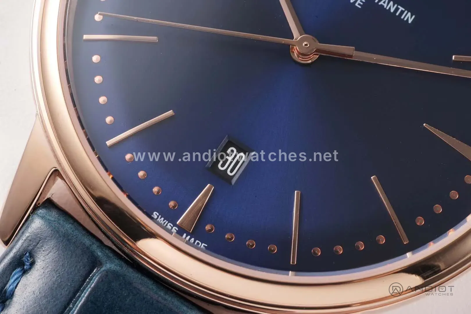 Patrimony cadran bleu en or rose Réf: 85180 – Image 5