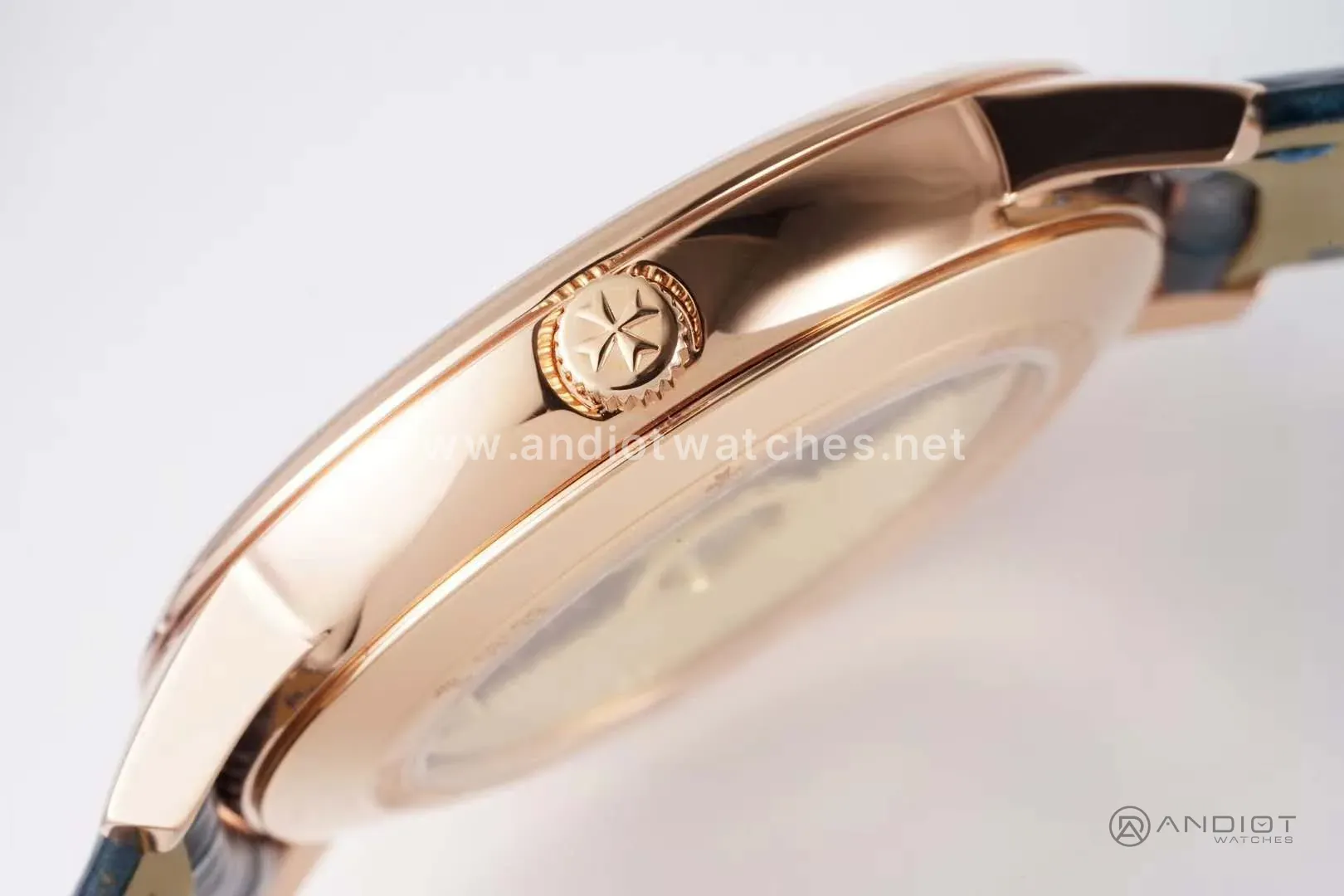 Patrimony cadran bleu en or rose Réf: 85180 – Image 8