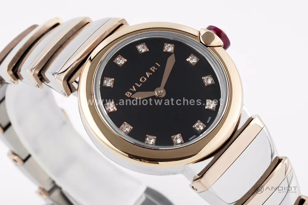 Lvcea Black Dial in Rose Gold/Steel - Image 2