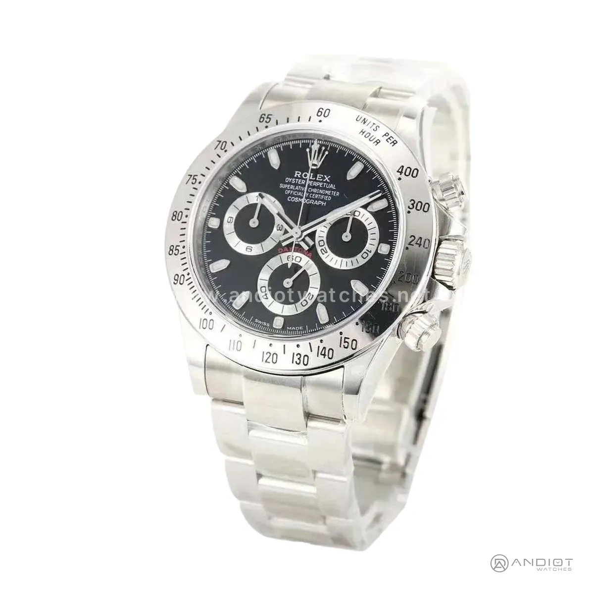 Daytona 116520 quadrante nero in acciaio - immagine 2