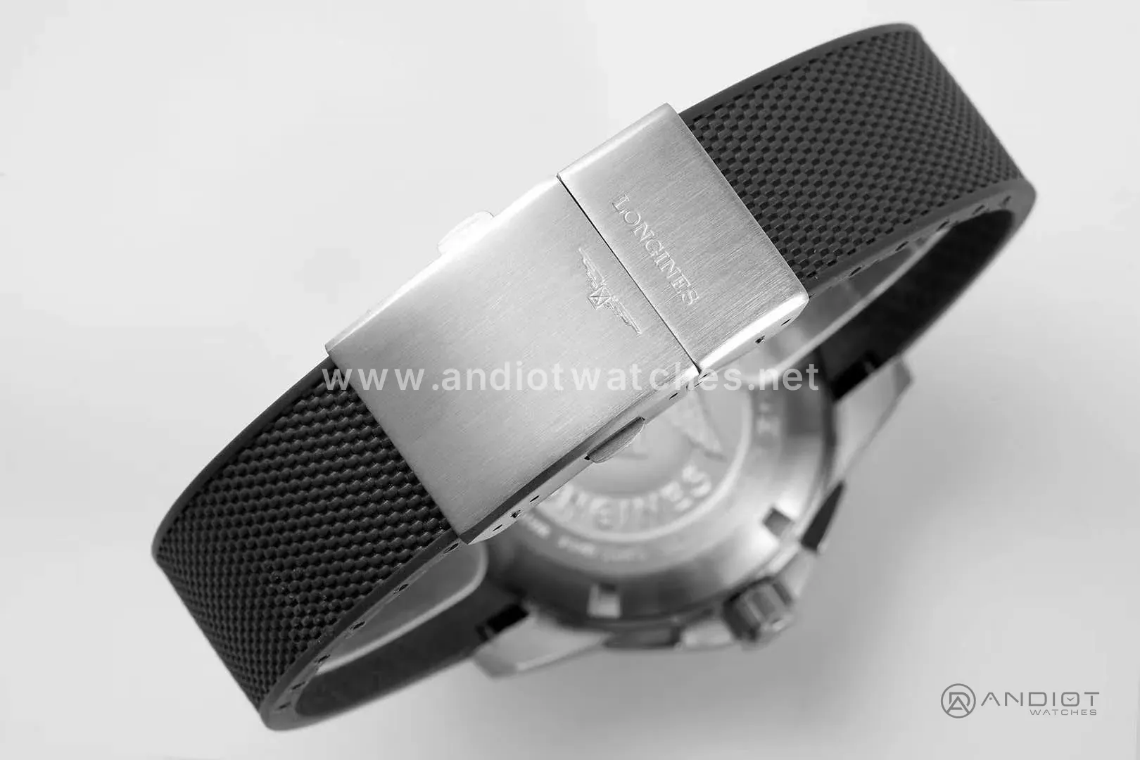 Hydroconquest quadrante nero su cinturino in gomma - immagine 8