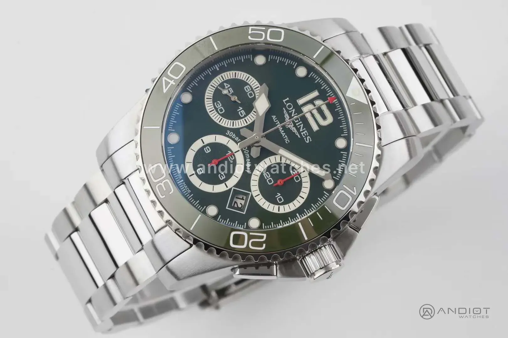 Hydroconquest cadran vert sur bracelet – Image 3