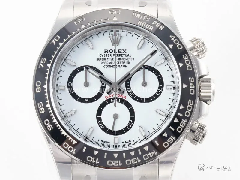 Daytona Panda 116500 Clean Factory 1:1 Best Edition boîtier et bracelet SS 904L cadran blanc SH4131 – Image 3