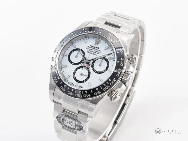 Daytona Panda 116500 Clean Factory 1:1 Best Edition boîtier et bracelet SS 904L cadran blanc SH4131 – Image 7