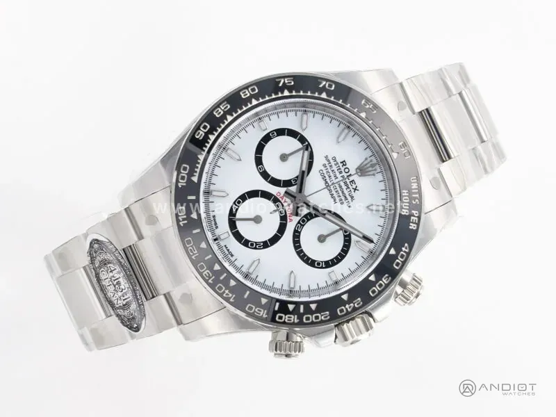 Daytona Panda 116500 Clean Factory 1:1 Best Edition boîtier et bracelet SS 904L cadran blanc SH4131 – Image 8