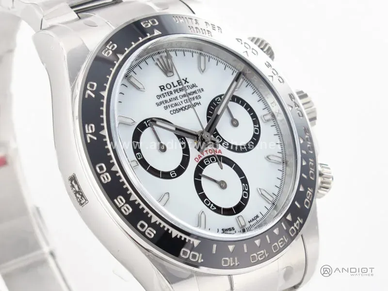 Daytona Panda 116500 Clean Factory 1:1 Best Edition boîtier et bracelet SS 904L cadran blanc SH4131 – Image 4