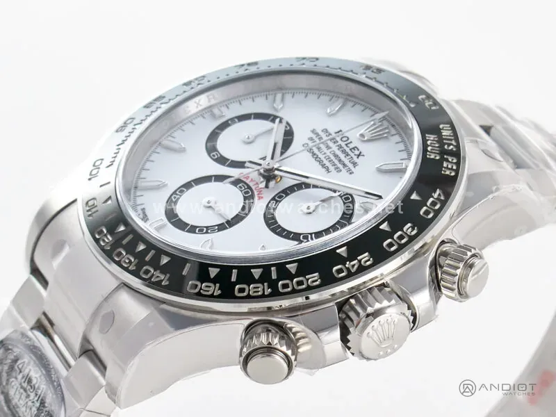 Daytona Panda 116500 Clean Factory 1:1 Best Edition boîtier et bracelet SS 904L cadran blanc SH4131 – Image 6