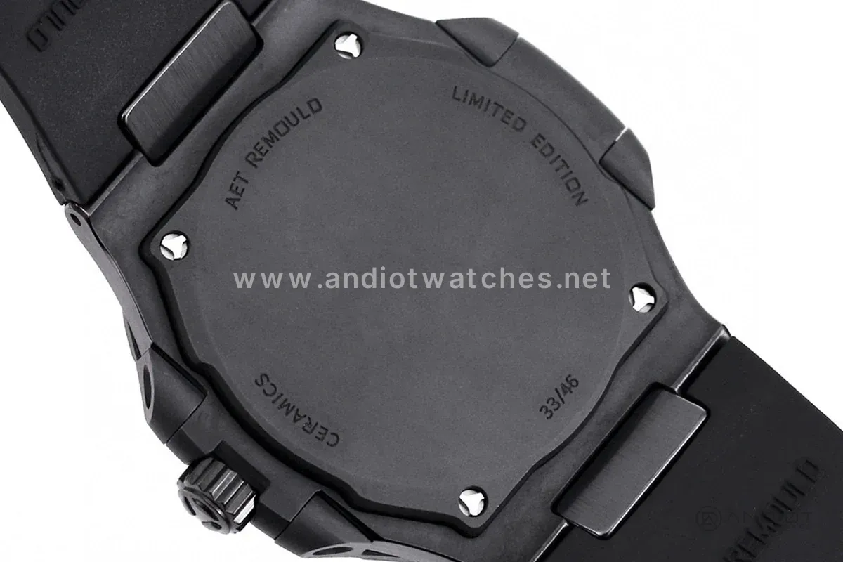 AET Nautilus 5711 Roselend Blue Dial Black Ceramic