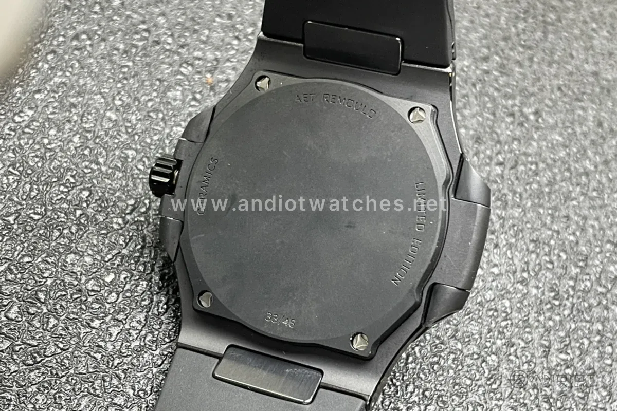 AET Nautilus 5711 Roselend Blue Dial Black Ceramic