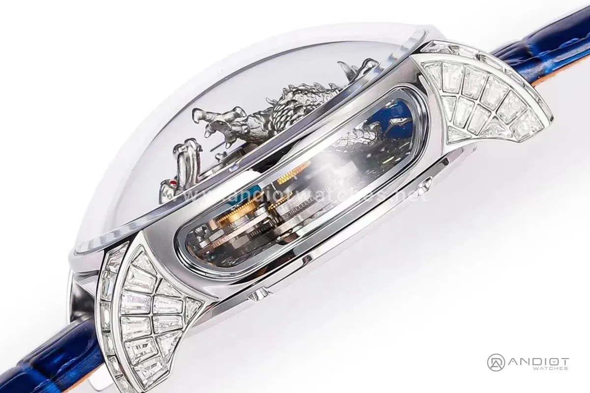 Astronomia Silver Dragon White Gold with Diamonds