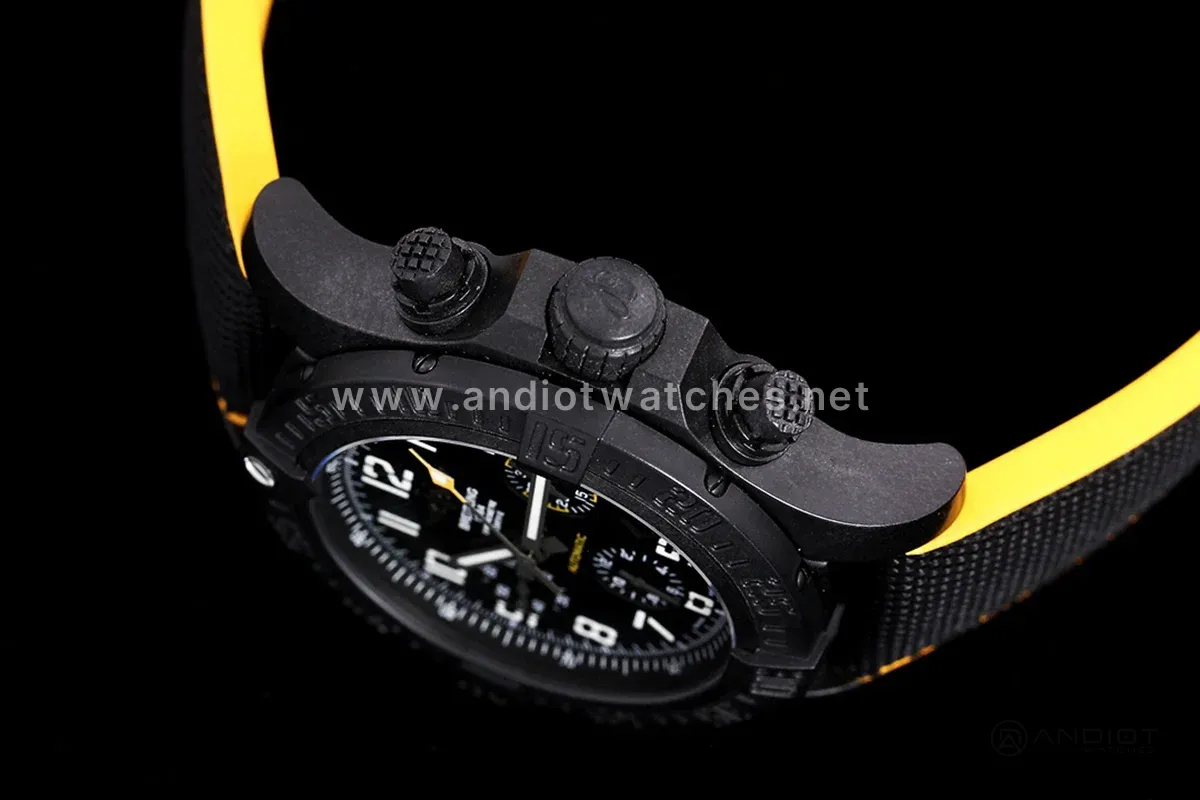 Avenger Hurricane Black Dial on Black/Yellow Nylon Strap