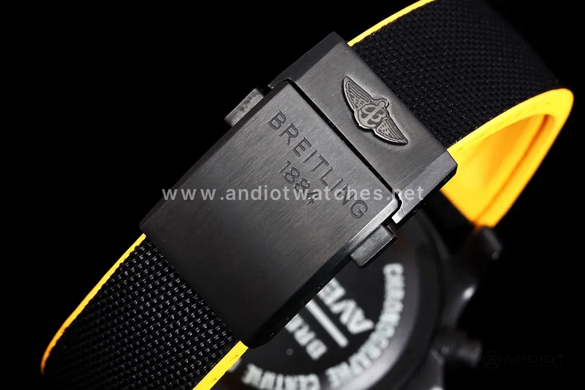 Avenger Hurricane Black Dial on Black/Yellow Nylon Strap