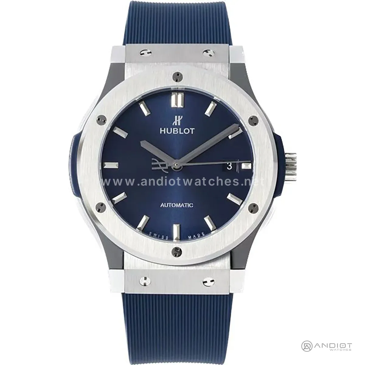 Classic Fusion Automatic 42mm Blue Dial on Rubber Strap