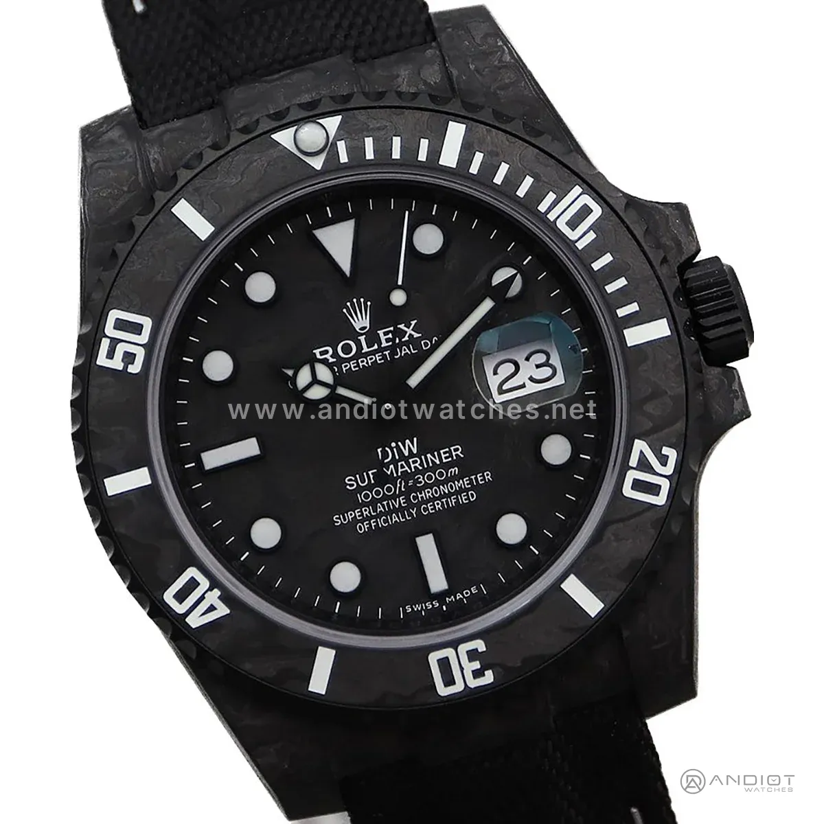 DIW Submariner All Carbon Black