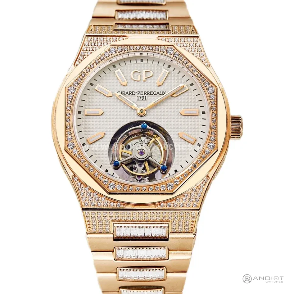 Laureato Tourbillon White Dial in Rose Gold