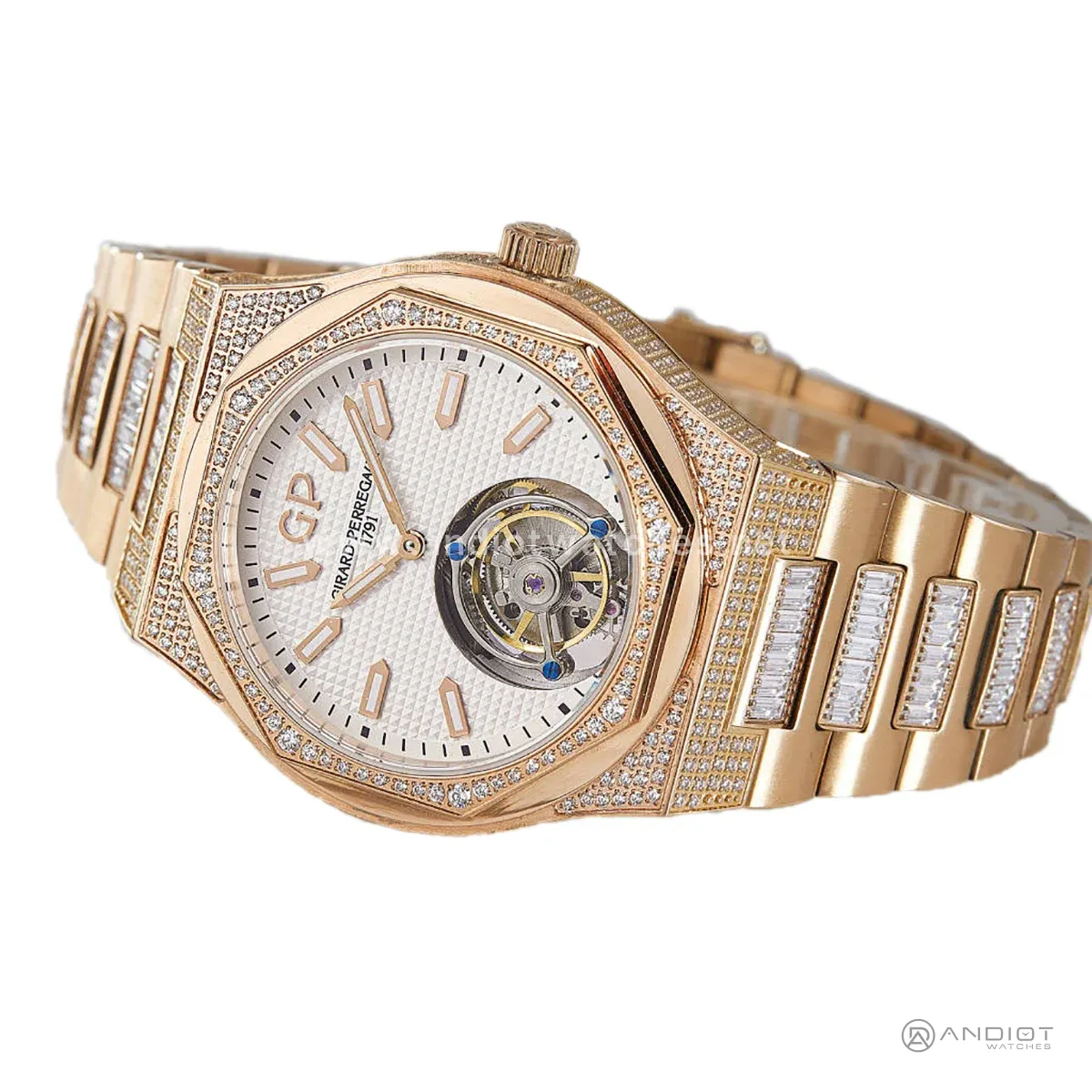 Laureato Tourbillon White Dial in Rose Gold