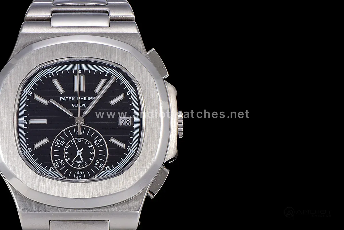 Nautilus 5980 Black Dial in Steel