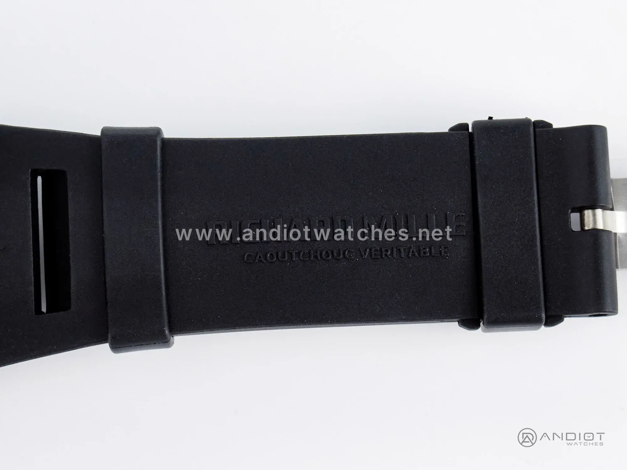 RM035-02 Black Ceramic SONIC Best Edition Skeleton Dial on Black Rubber Strap Clone RMUL1