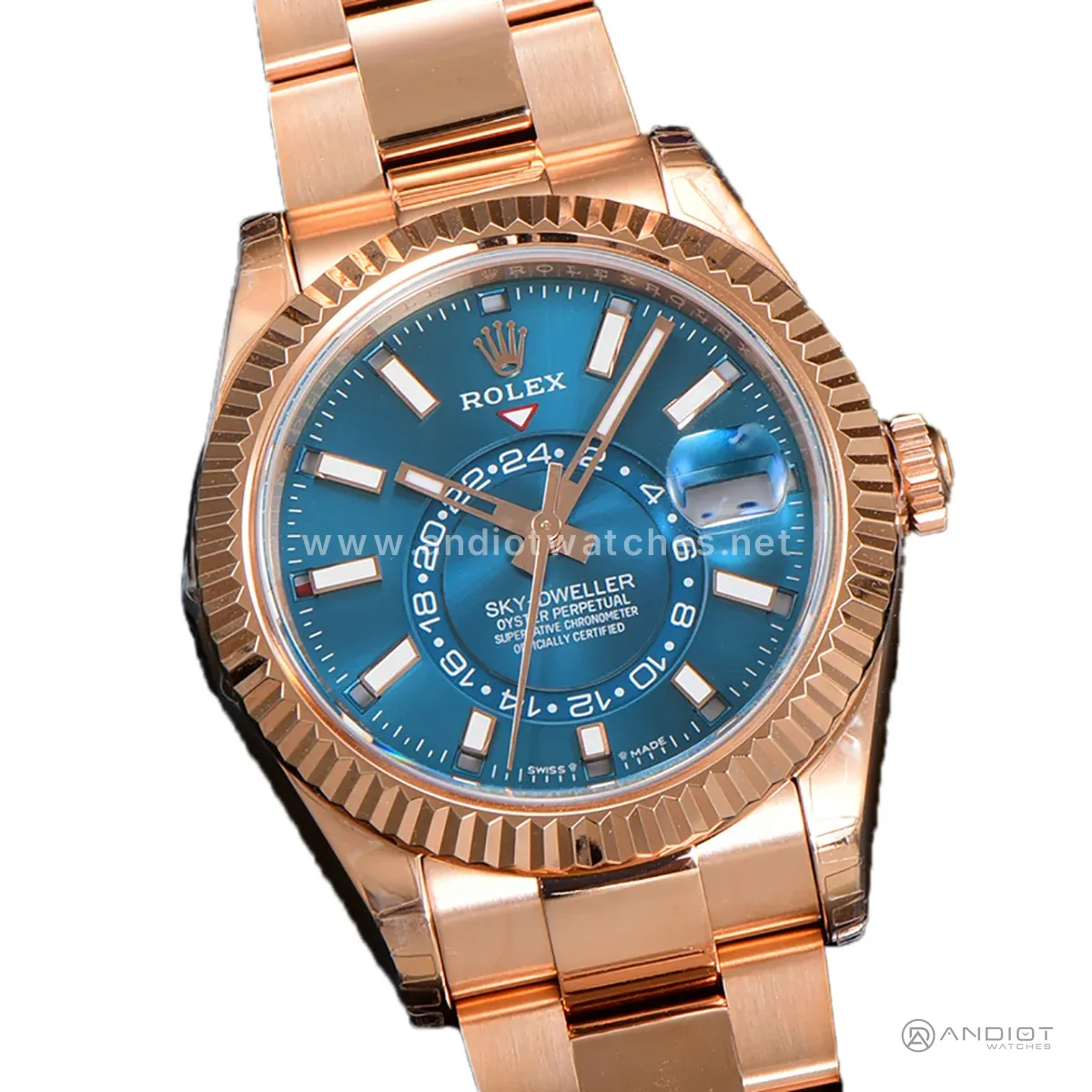 Sky-Dweller 336935 Blue-Green Dial in Everose Gold