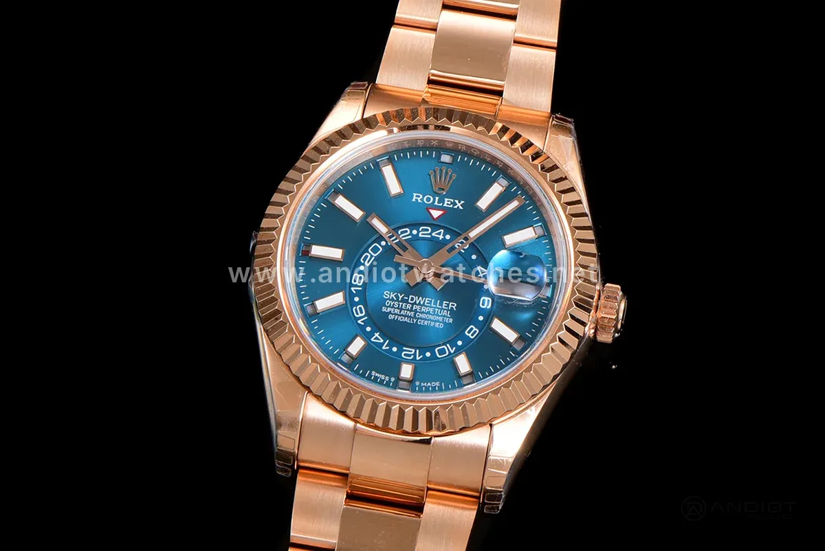 Sky-Dweller 336935 Blue-Green Dial in Everose Gold